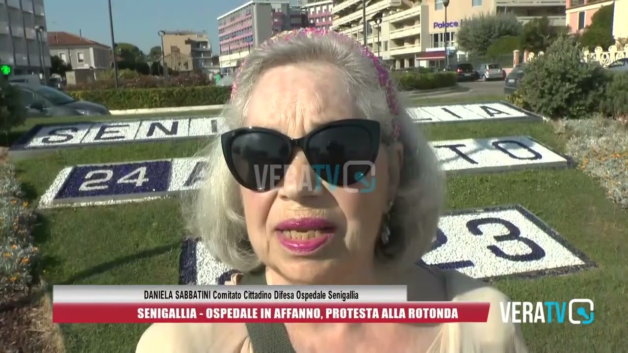 Senigallia – Ospedale in affanno, protesta alla rotonda: “Saltamartini mantenga le promesse”