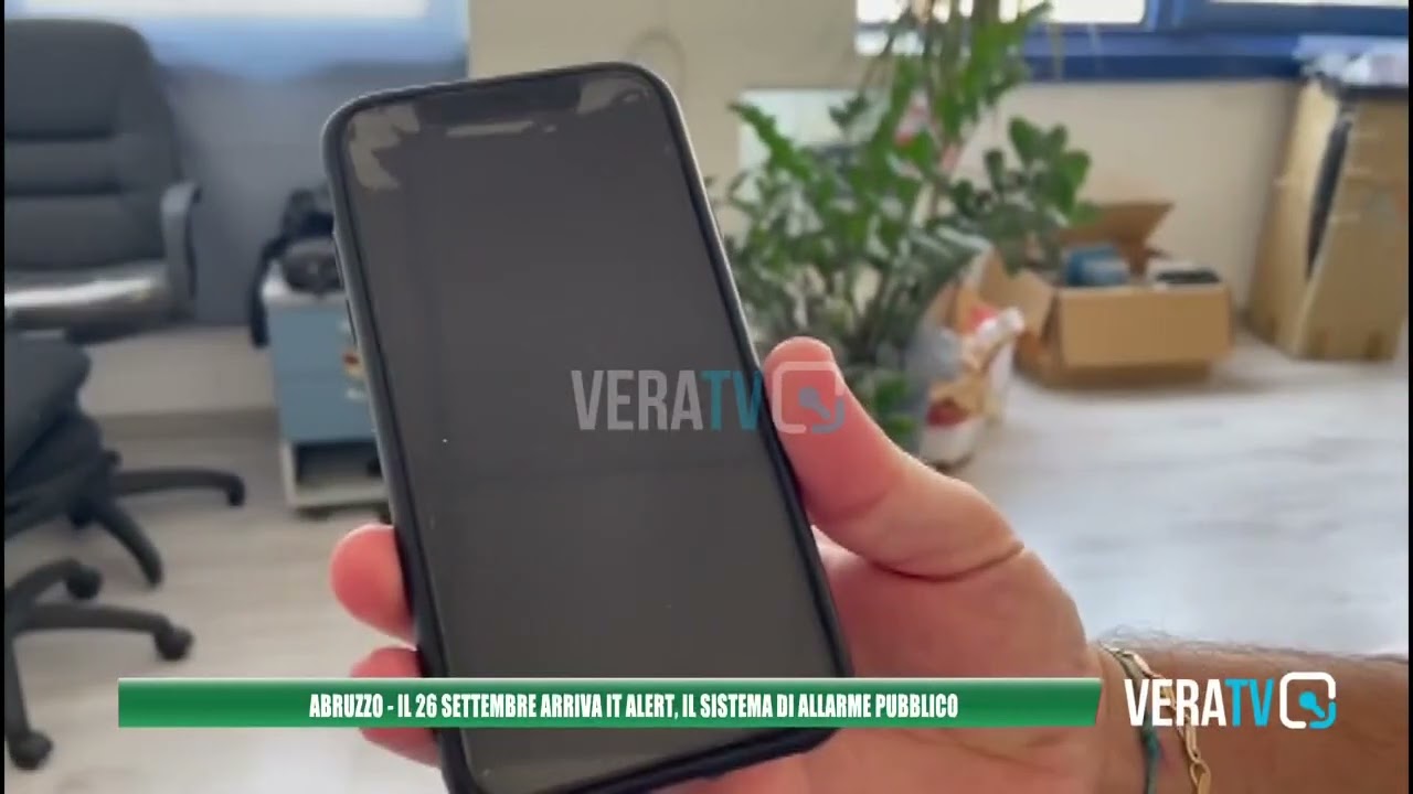 Abruzzo – Il 26 settembre arriva It Alert, il sistema di allarme pubblico