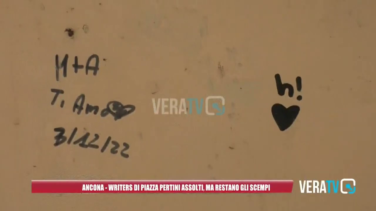 Ancona – Writers di piazza Pertini assolti, ma restano gli scempi
