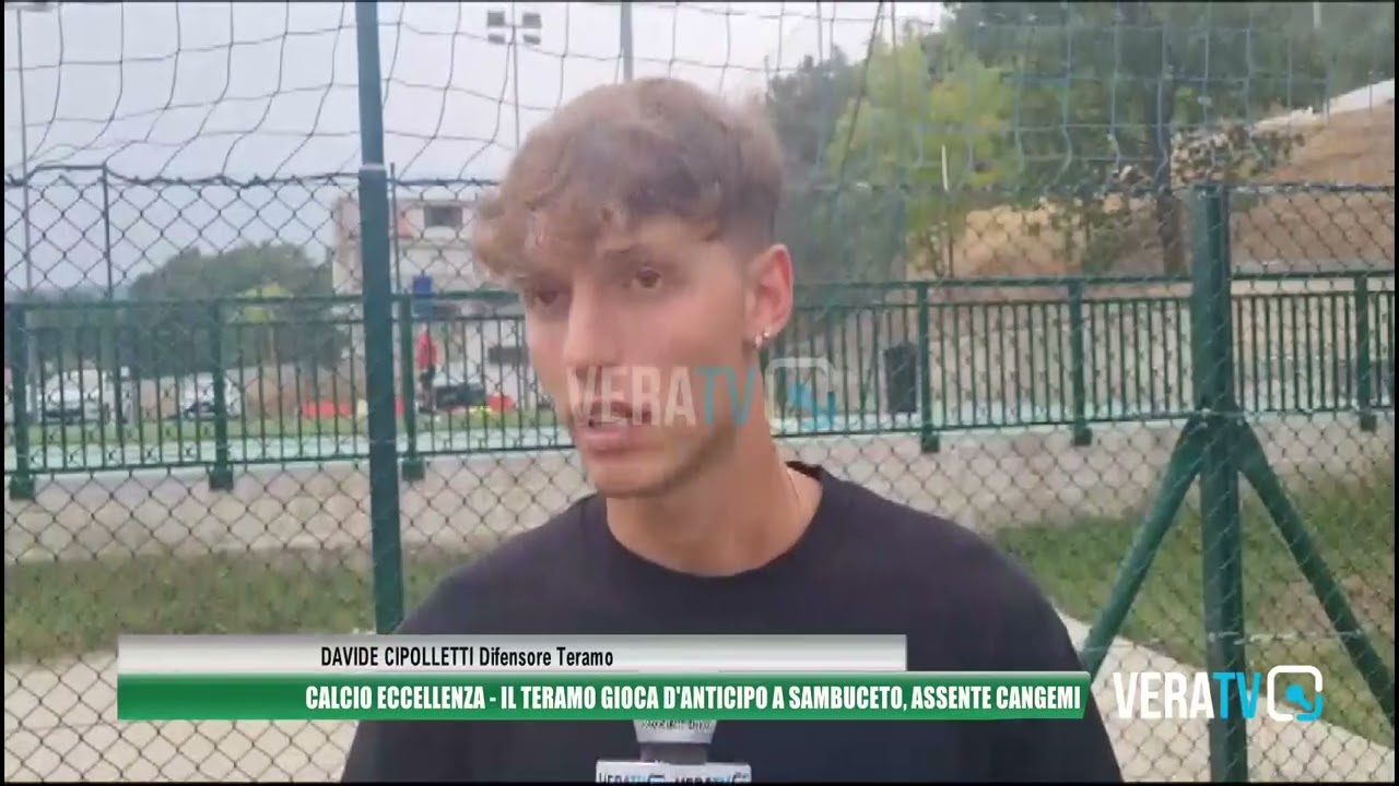 Calcio Eccellenza – Il Teramo gioca d’anticipo a Sambuceto, assente Cangemi