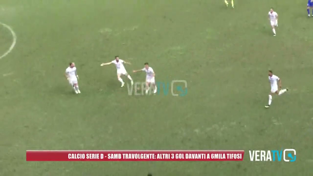Calcio Serie D – Samb super, tre gol contro il Tivoli davanti a seimila tifosi
