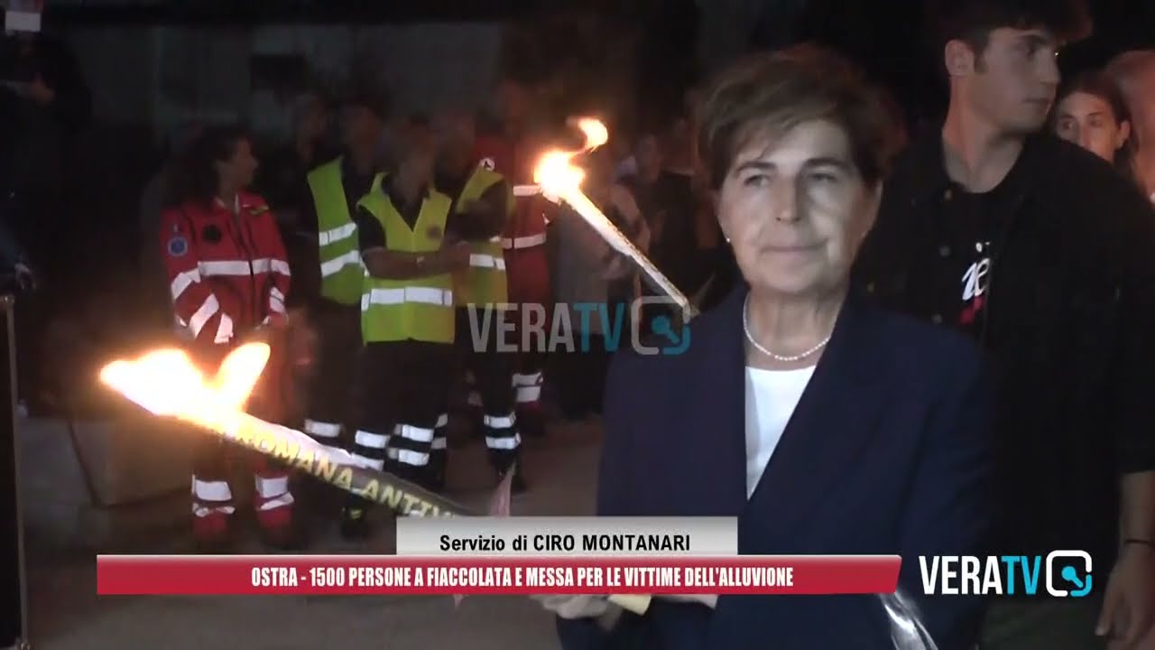 Fiaccolata in ricordo delle vittime dell’alluvione a Pianello di Ostra