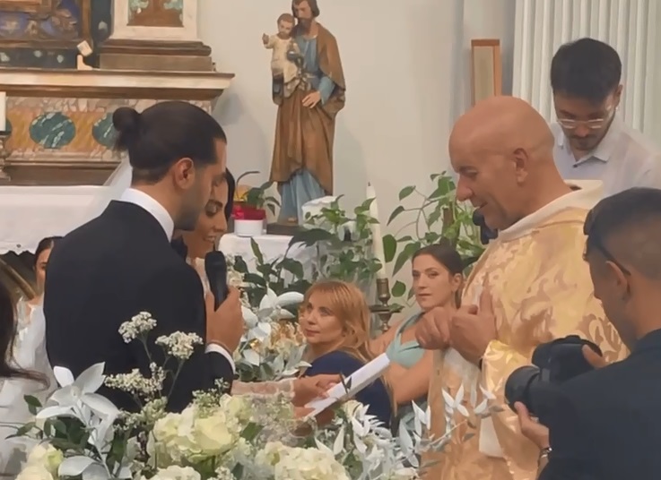 Gian Marco Iacoponi e Sara Caldaretti hanno detto sì nella Chiesa di Monsampolo del Tronto