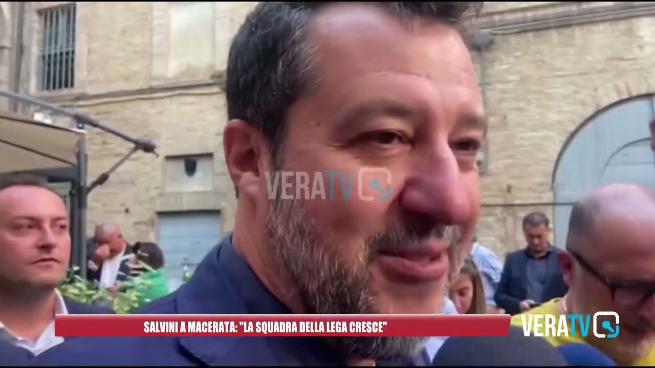 Matteo Salvini a Macerata per la Festa della Lega