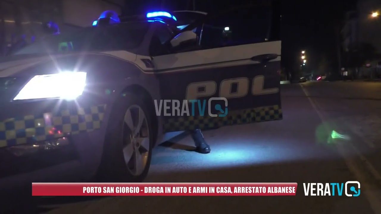 Porto San Giorgio – Palline di cocaina in auto e armi in casa: arrestato 30enne albanese