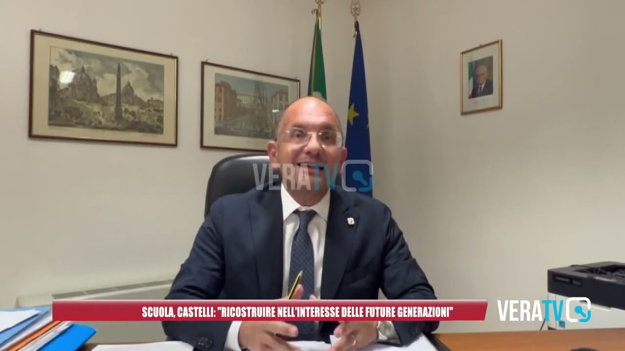 Post sisma – Castelli: “Ricostruire per le future generazioni”