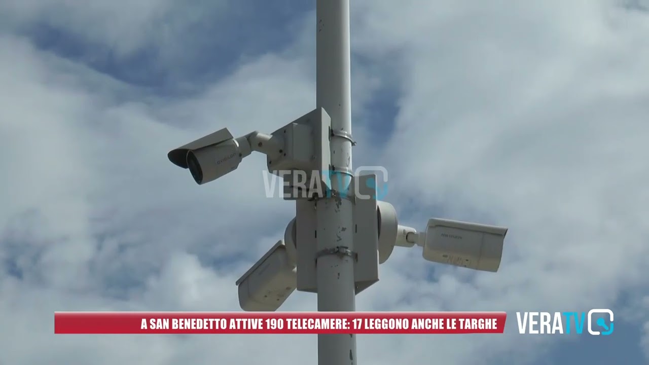 San Benedetto – Sicurezza: attive in città 190 telecamere