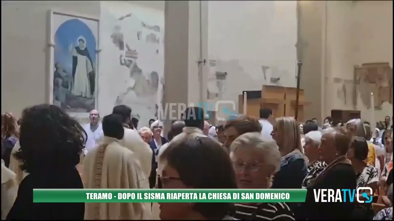 Teramo – Dopo il sisma riaperta la chiesa di San Domenico