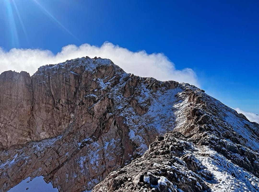 Abruzzo, prima neve della stagione sul Gran Sasso