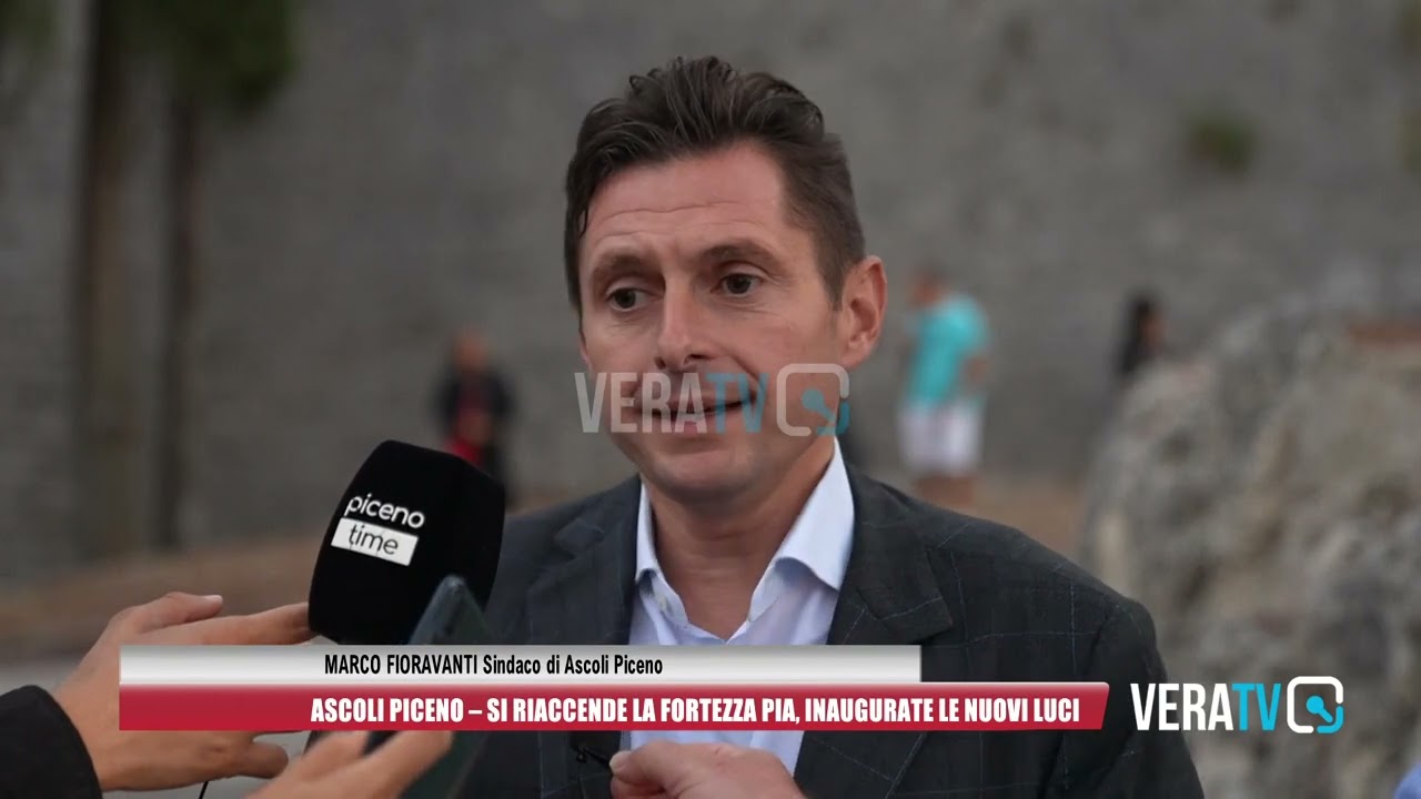 Ascoli Piceno – Si riaccende la Fortezza Pia, inaugurate le nuove luci