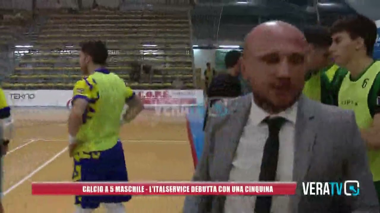 Calcio a 5 maschile – L’Italservice Pesaro debutta con una cinquina