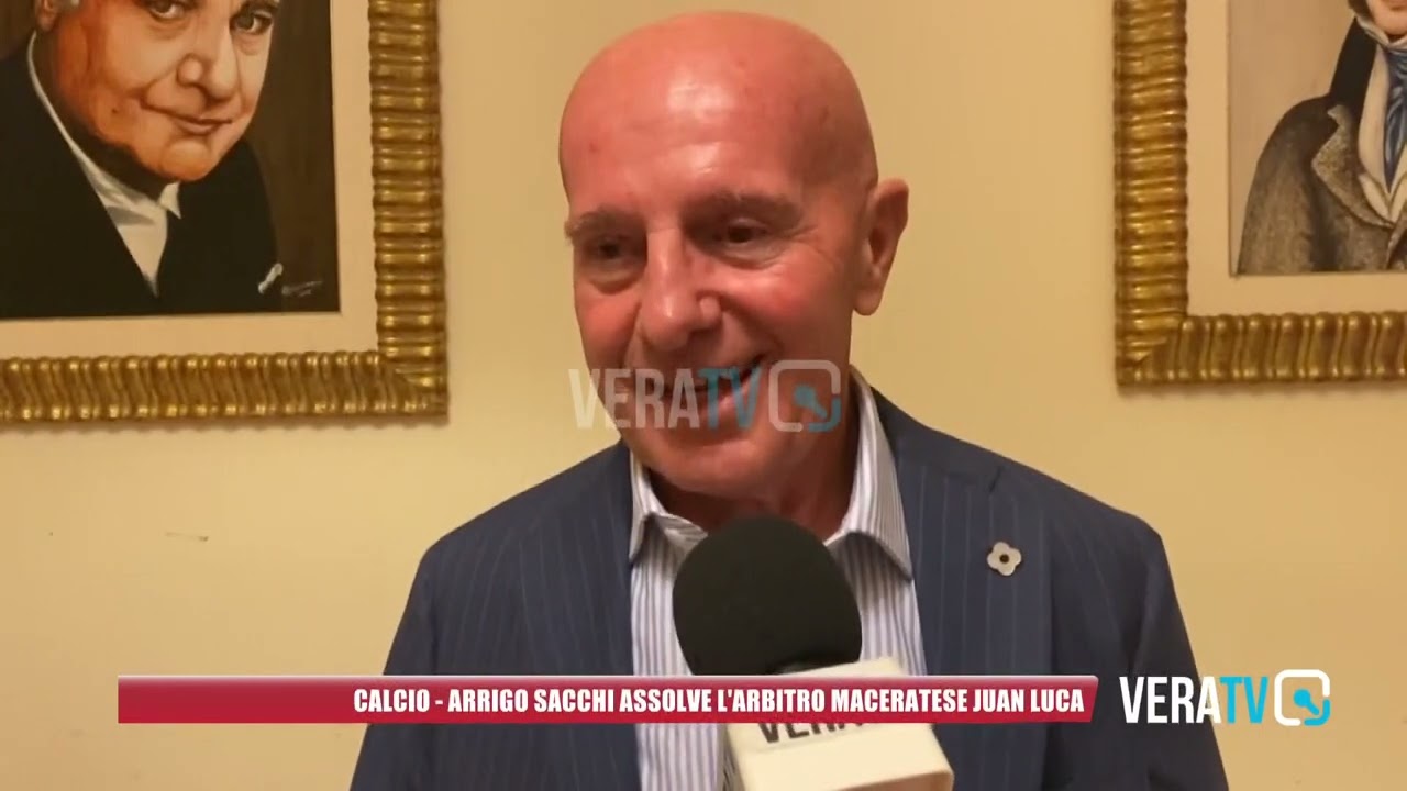 Calcio – Arrigo Sacchi assolve l’arbitro maceratese Juan Luca per la mancata stretta di mano