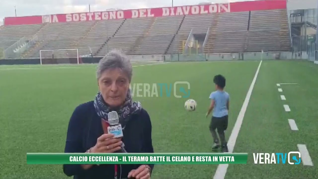 Calcio Eccellenza – Il Teramo batte il Celano e resta in vetta