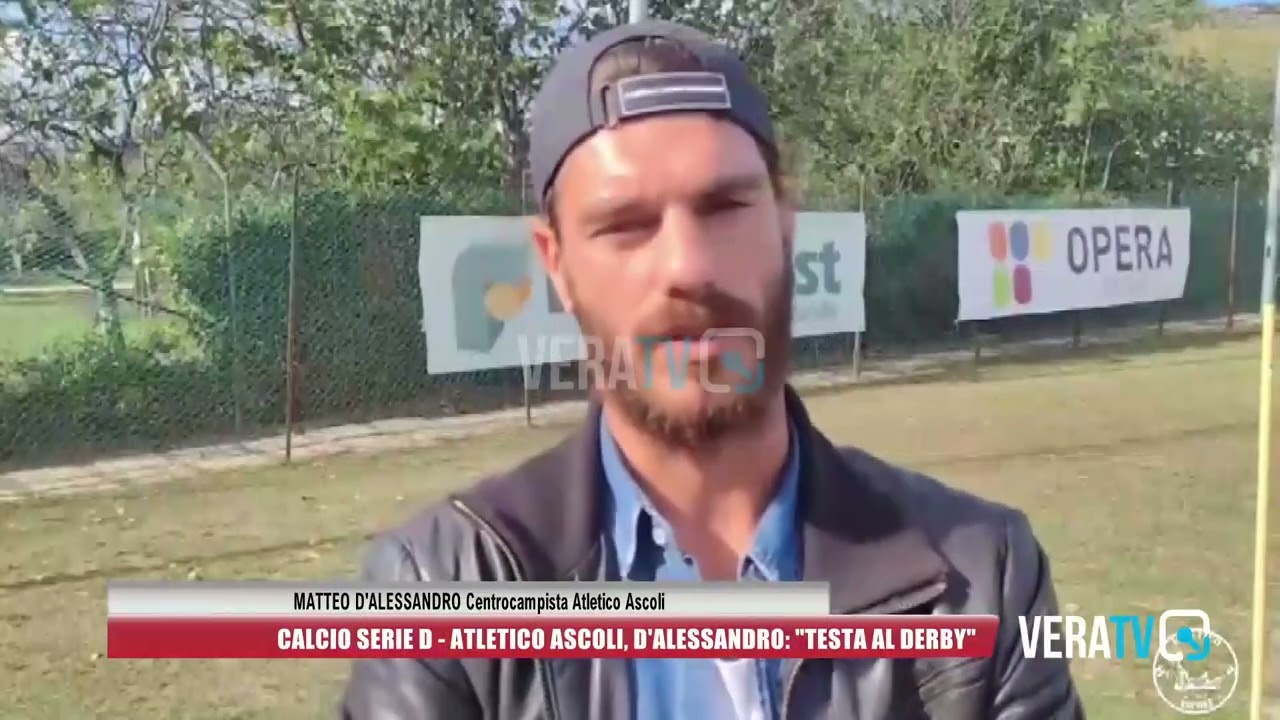Calcio serie D – Atletico Ascoli, D’Alessandro: “Testa al derby”