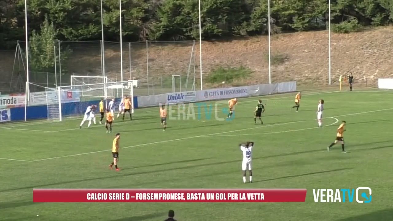 Calcio Serie D – Forsempronese, basta un gol per confermarsi in vetta