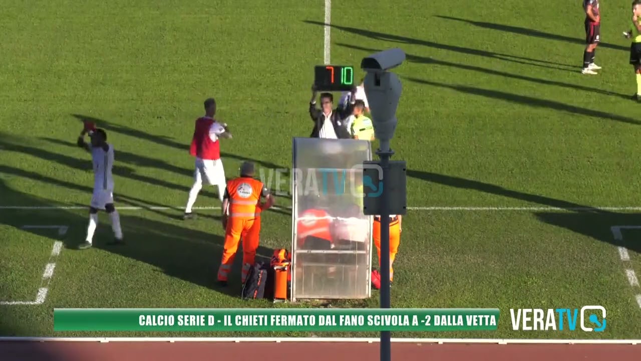 Calcio Serie D – Il Chieti fermato dal Fano scivola a -2 dalla vetta