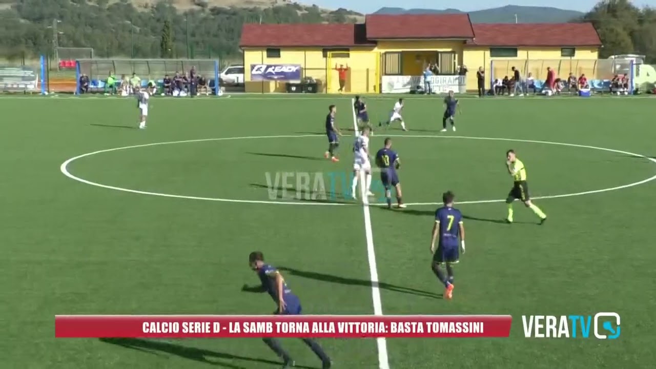 Calcio Serie D – La Samb torna alla vittoria: contro il Vastogirardi basta Tomassini