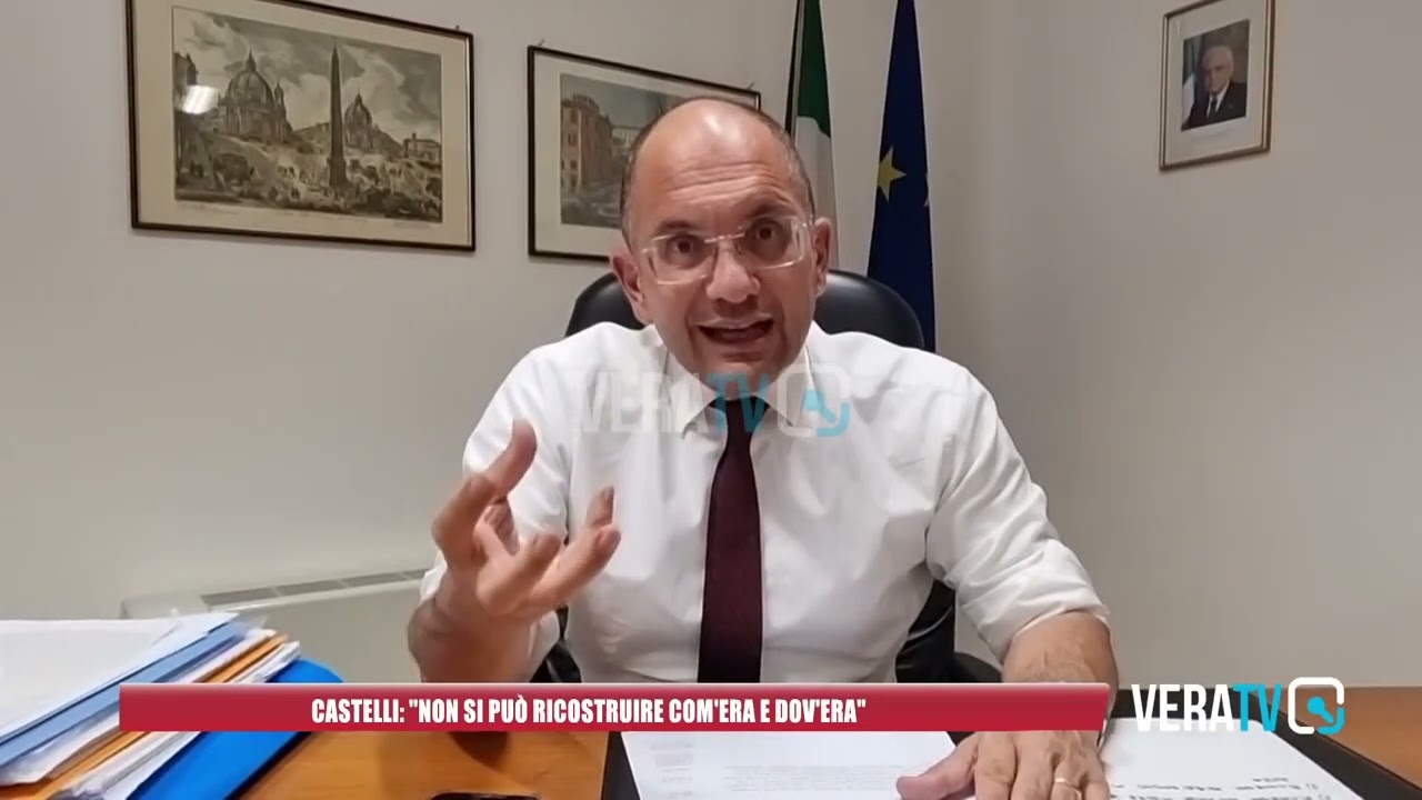 Castelli: “Ricostruzione com’era dov’era’ non è più attuabile”