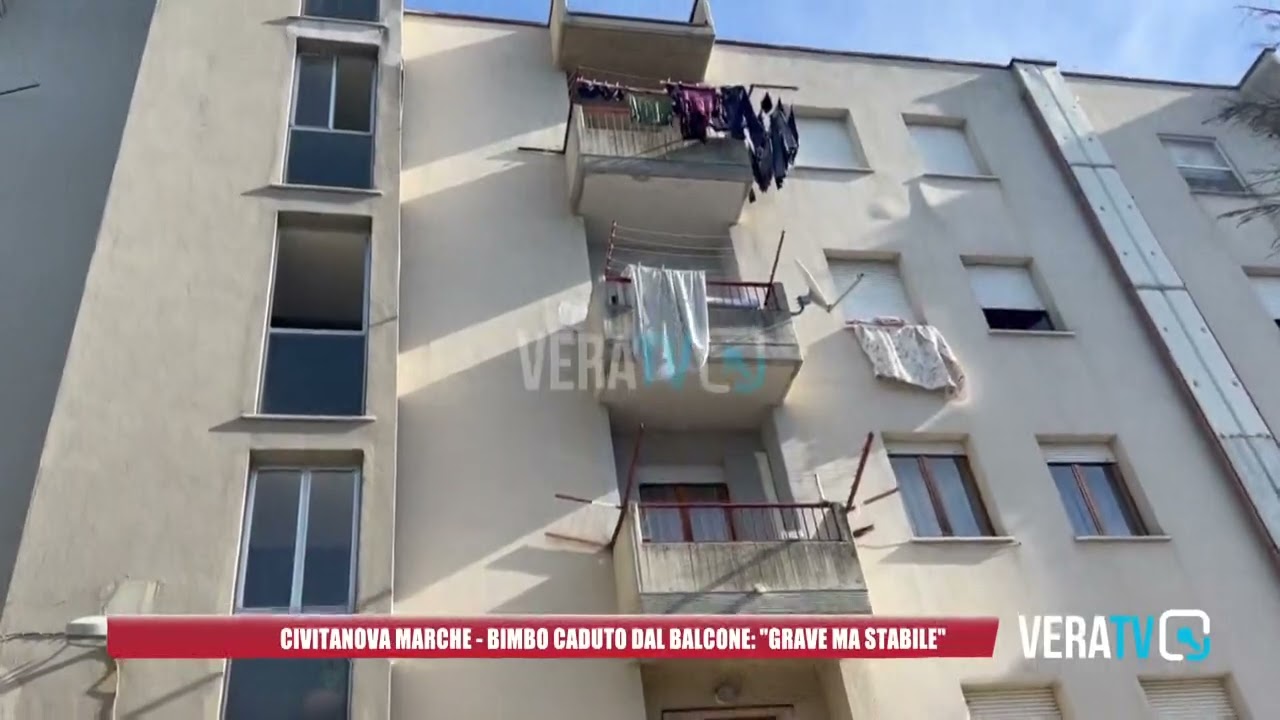 Civitanova Marche – Bimbo caduto dal balcone: “Grave ma stabile”