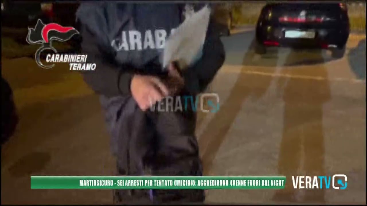 Martinsicuro – Sei arresti per tentato omicidio: aggredirono 40enne fuori dal night