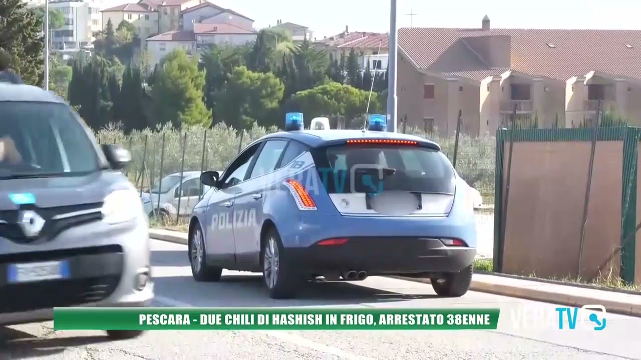 Pescara – Due chili di hashish in frigo, arrestato 38enne