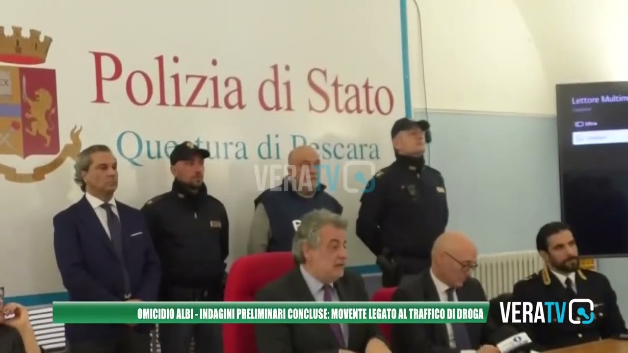 Pescara – Omicidio Albi, concluse le indagini preliminari: movente legato al traffico di droga