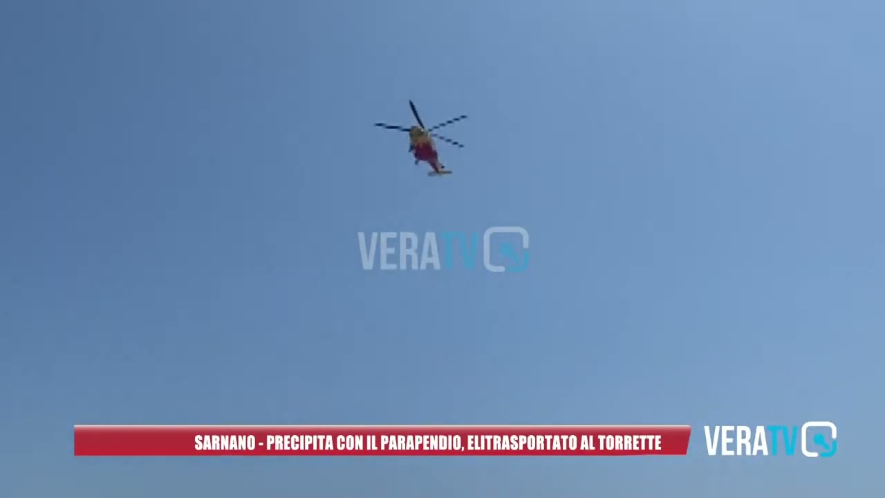 Sarnano – Precipita col parapendio, elitrasportato al Torrette