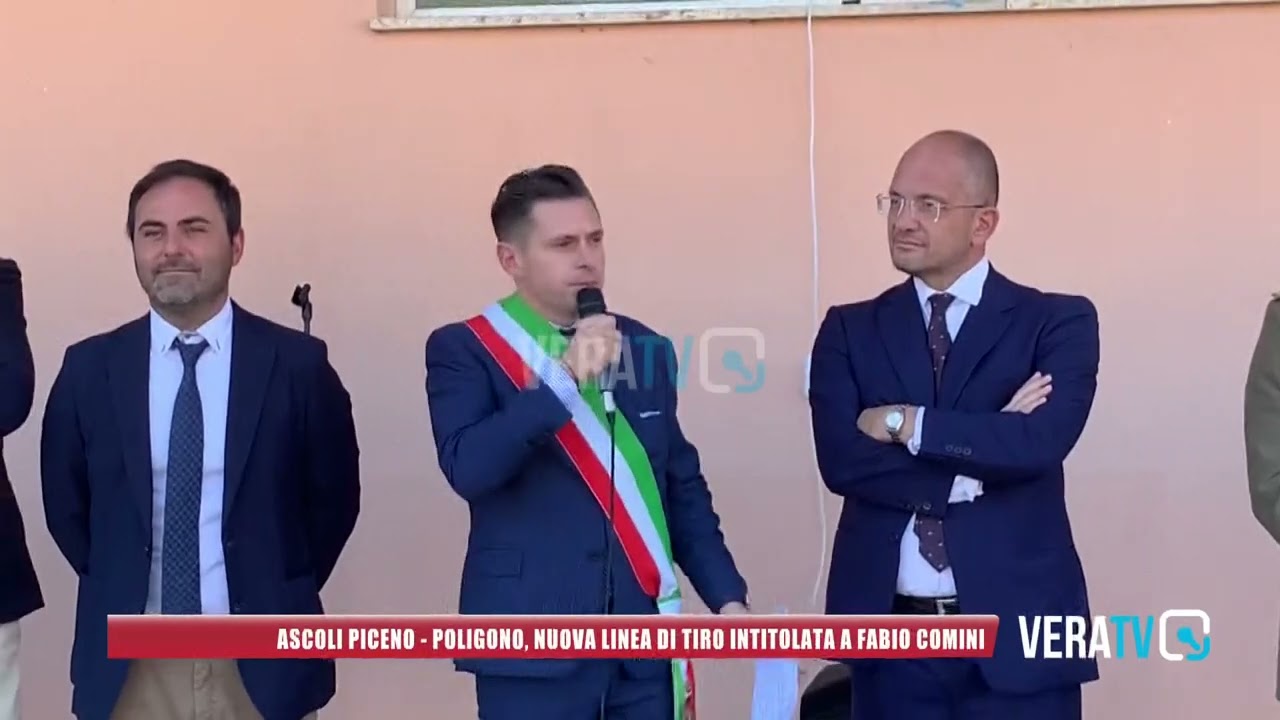 Ascoli Piceno – Poligono di tiro, nuova linea intitolata a Fabio Comini