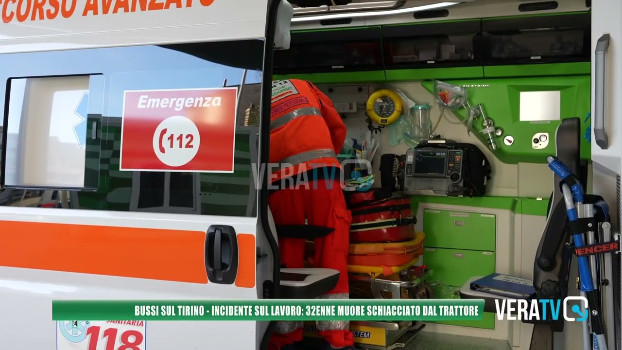 Bussi sul Tirino – Incidente sul lavoro: 32enne muore schiacciato dal trattore