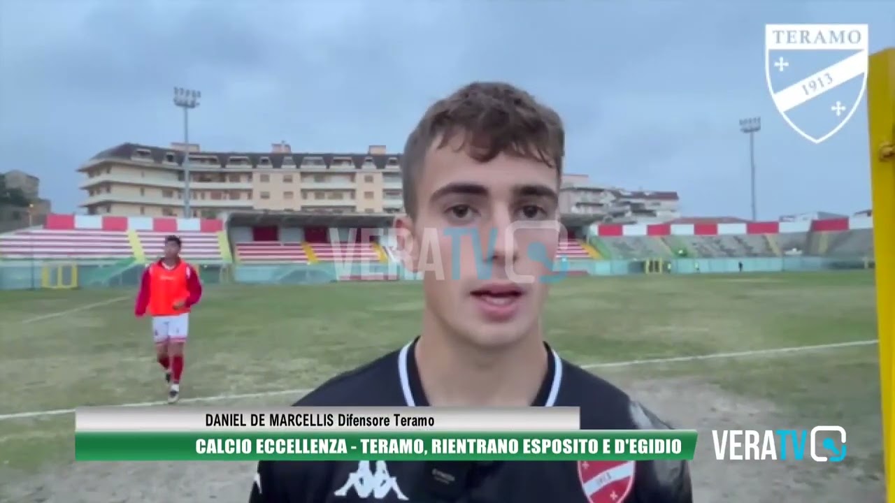 Calcio Eccellenza – Teramo, rientrano Esposito e D’Egidio