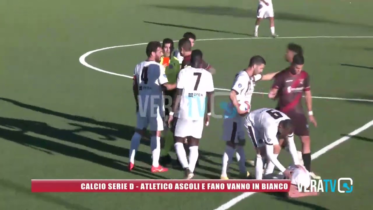 Calcio Serie D – Atletico Ascoli e Fano vanno in bianco, match senza reti