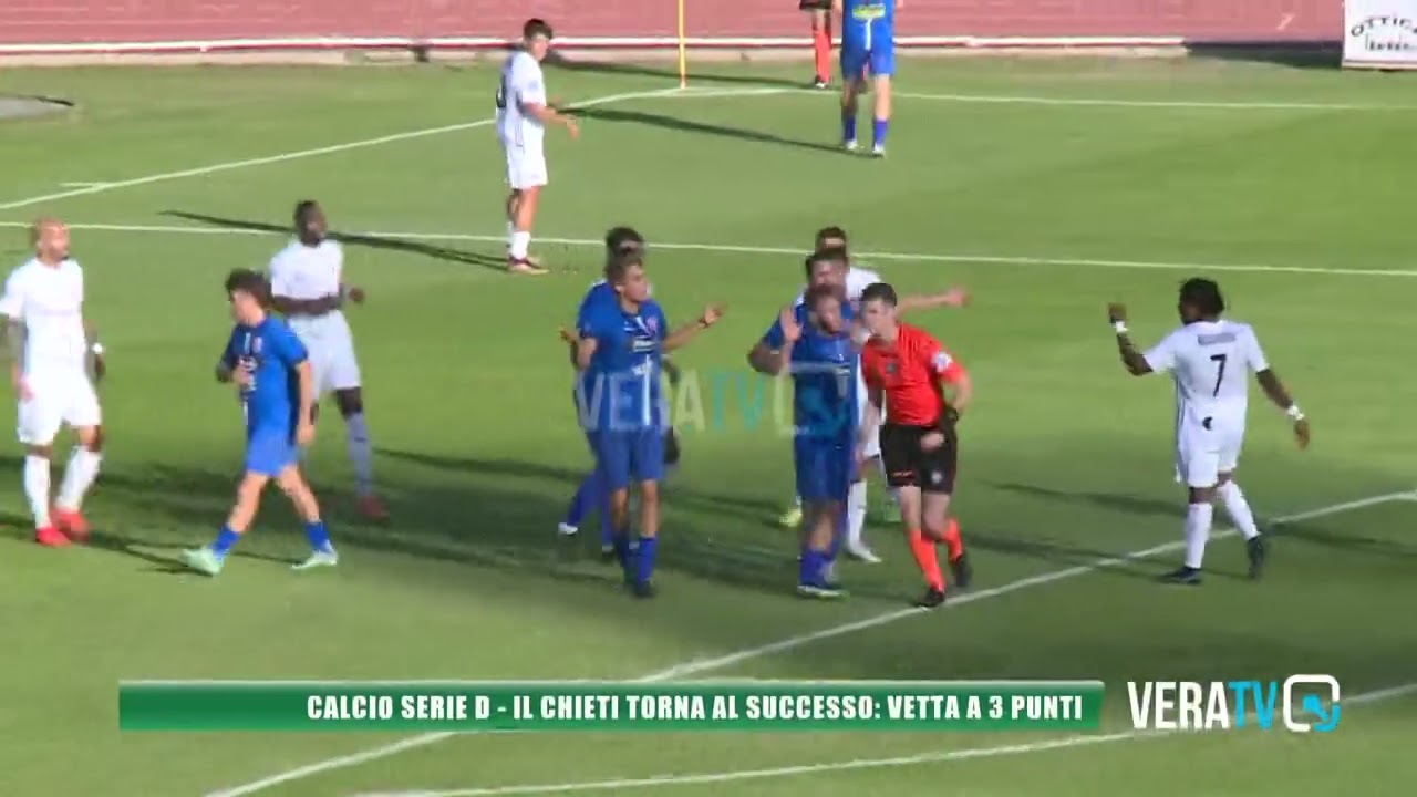 Calcio Serie D – Il Chieti torna al successo: vetta a tre punti