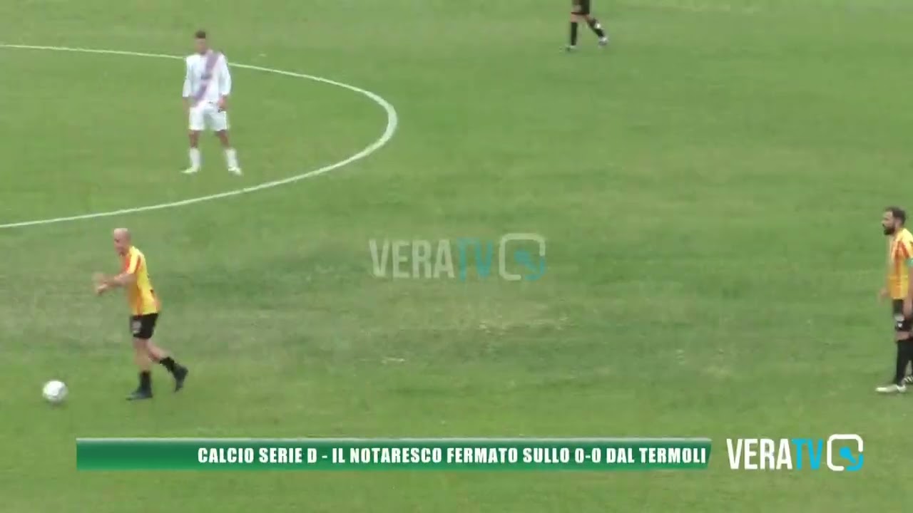 Calcio Serie D – Il Notaresco non va oltre lo 0-0 contro il Termoli