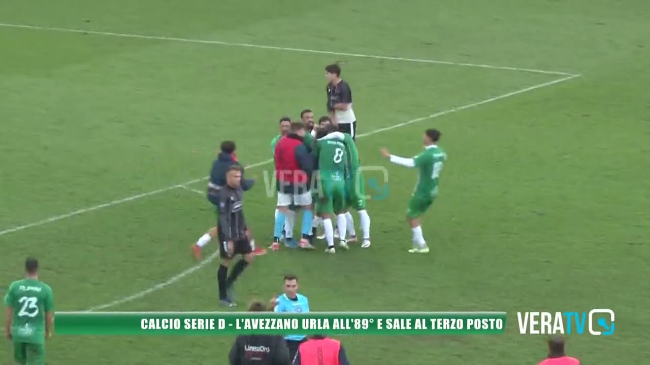 Calcio Serie D – L’Avezzano urla all’ 89°