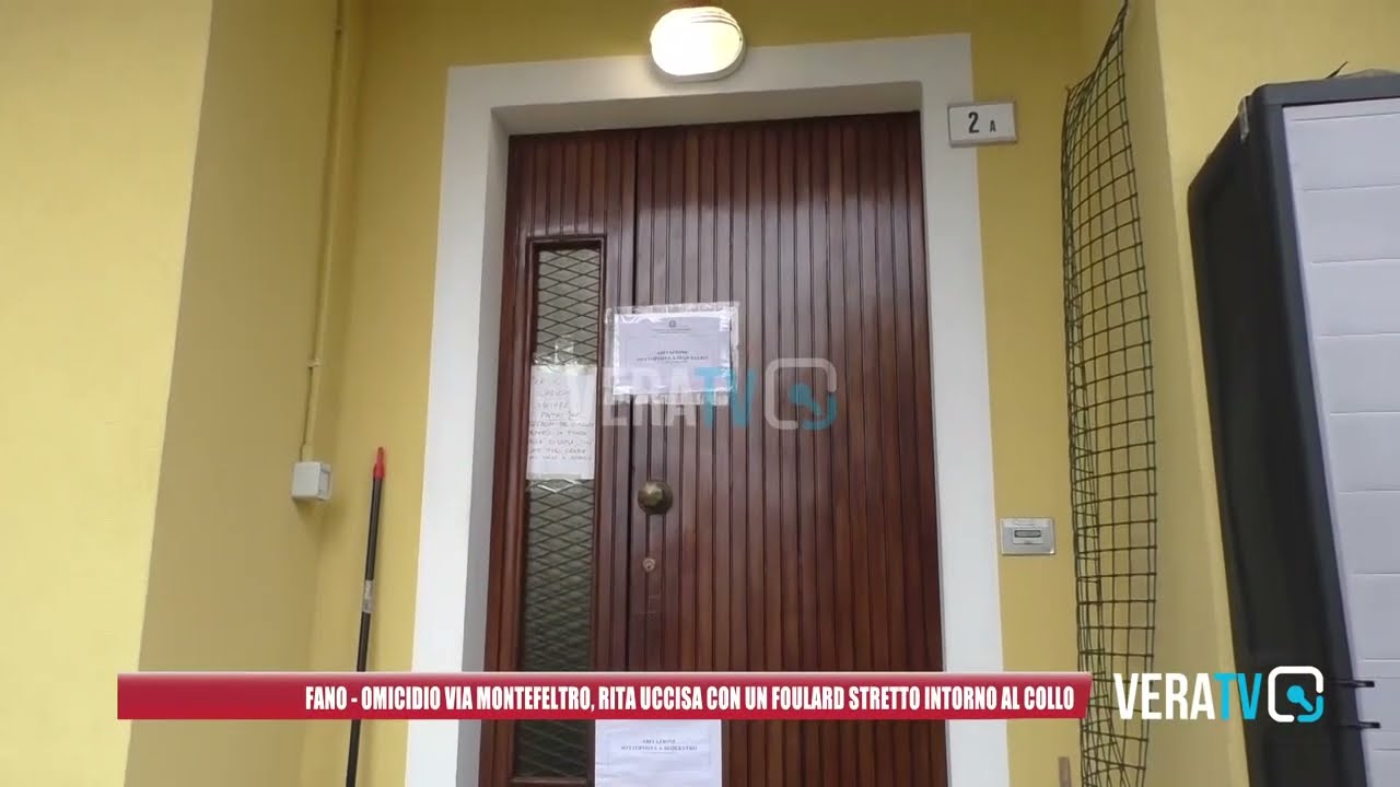 Fano – Omicidio via Montefeltro, Rita uccisa con un foulard stretto intorno al collo