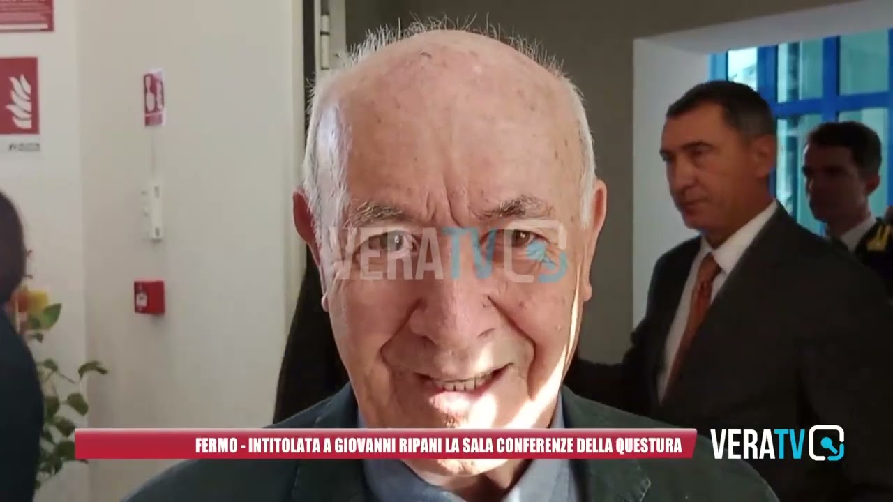 Fermo – Intitolata a Giovanni Ripani la sala conferenze della Questura