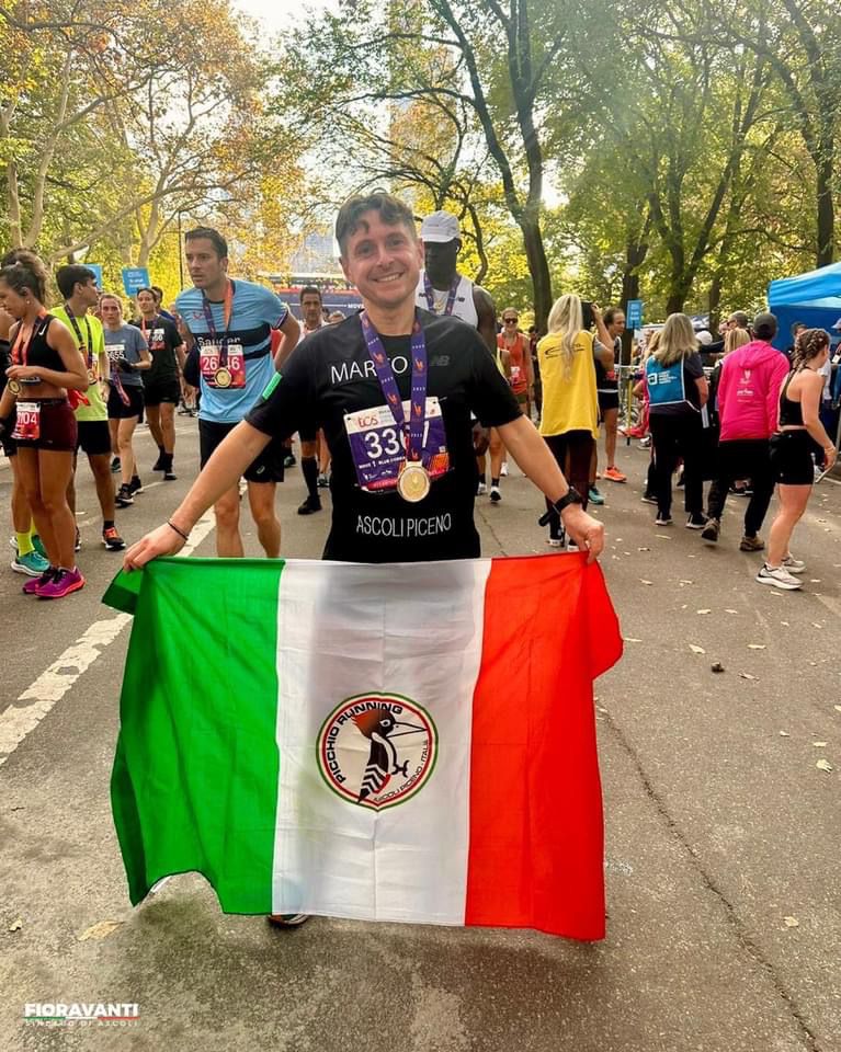 Ascoli – Il sindaco Fioravanti realizza il suo sogno e finisce la maratona di New York