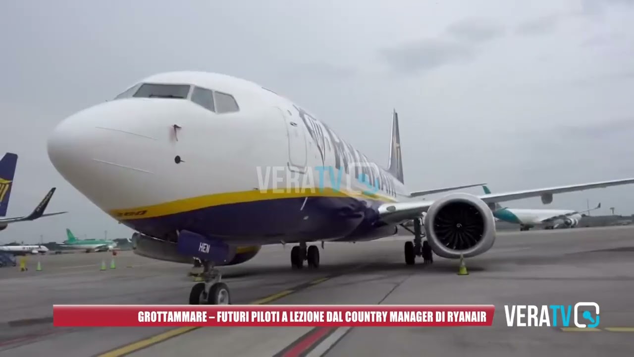 Grottammare – Futuri piloti a lezione dal country manager di Ryanair