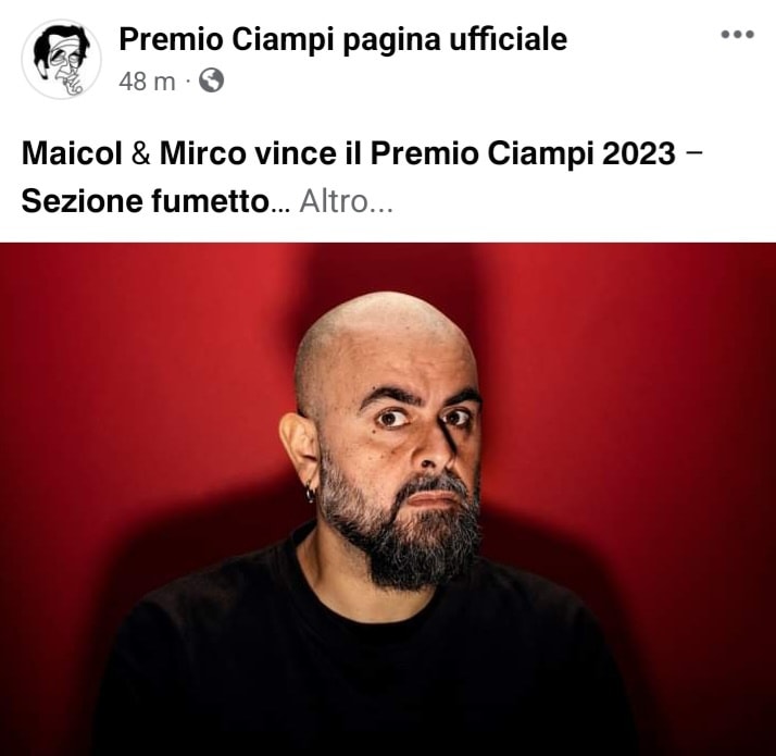 Premio Ciampi al fumettista grottammarese Maicol&Mirco