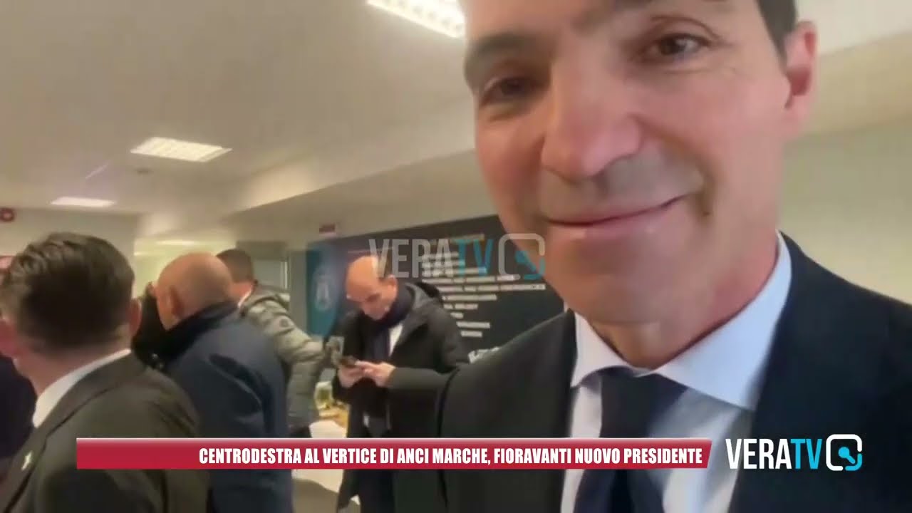 Marco Fioravanti nuovo presidente Anci Marche, il plauso di Acquaroli