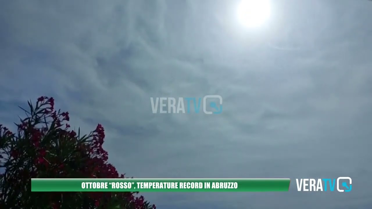 Ottobre “rosso”, temperature record in Abruzzo