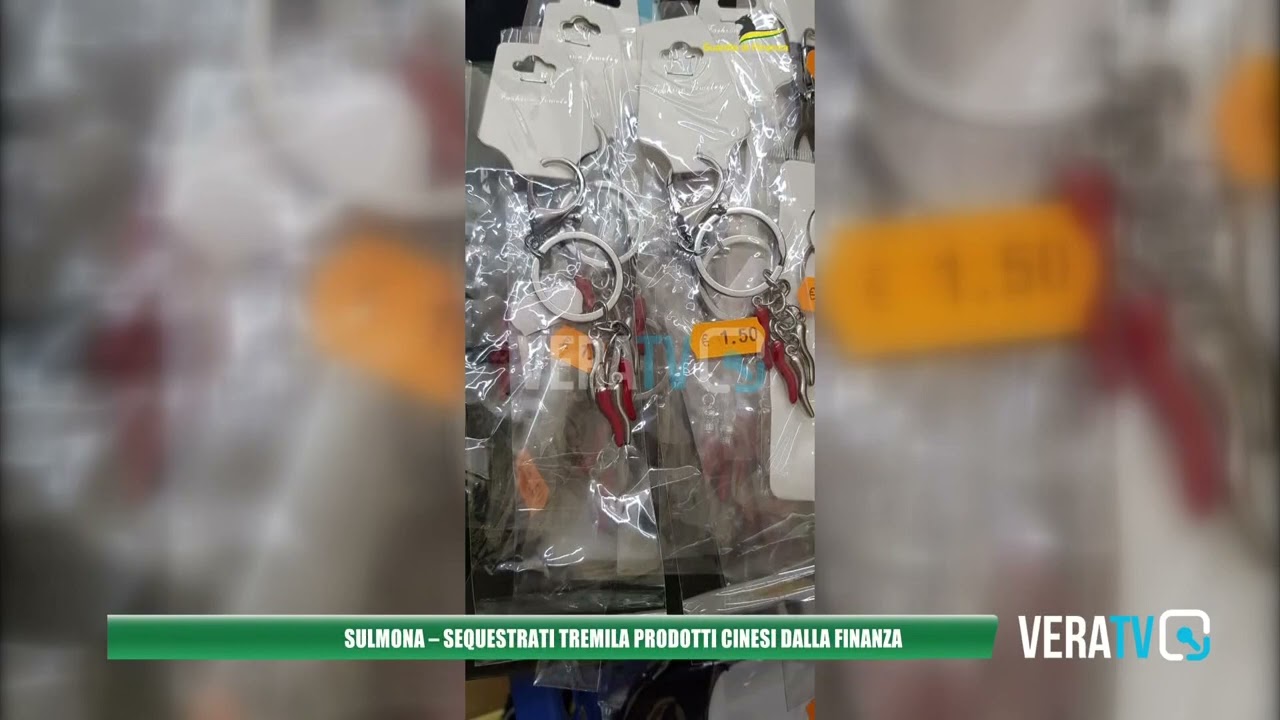 Sulmona – Sequestrati tremila prodotti cinesi dalla Finanza
