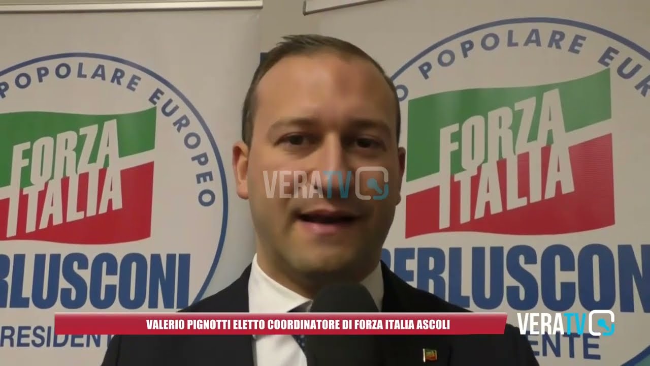 Ascoli – Valerio Pignotti nuovo coordinatore provinciale di Forza Italia