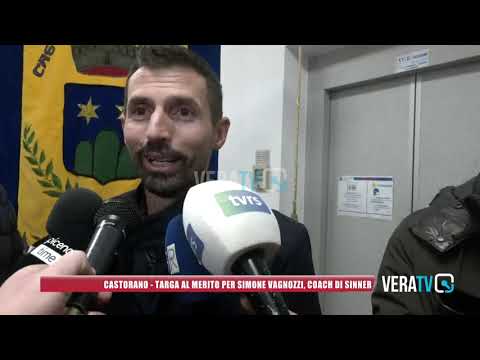 Castorano – Targa al merito sportivo per Simone Vagnozzi, allenatore di Jannik Sinner